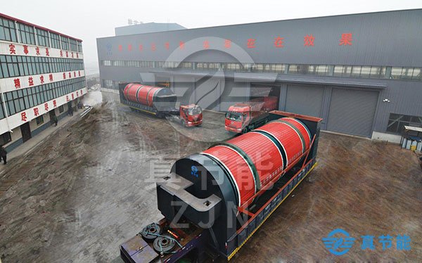 焦作真節能高濕高粘電鍍污泥干化機裝車發貨